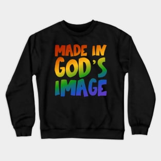 "Made in God's image" - Christians for Justice (rainbow) Crewneck Sweatshirt